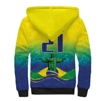 Custom Brazil WC26 Future Champions Sherpa Hoodie Brasil Rumo Ao Hexa - Wonder Print Shop