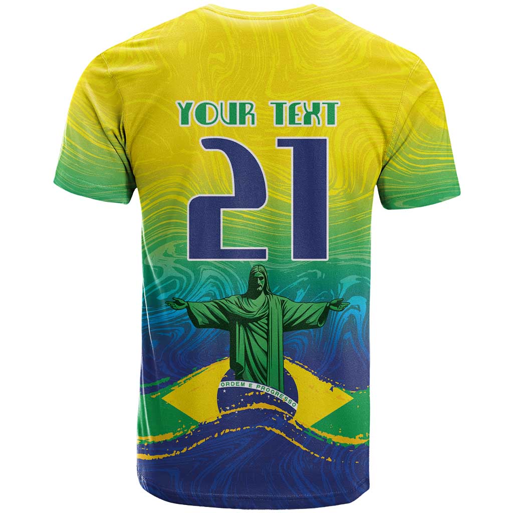 Custom Brazil WC26 Future Champions T Shirt Brasil Rumo Ao Hexa - Wonder Print Shop