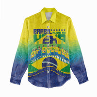 Custom Brazil WC26 Future Champions Women Casual Shirt Brasil Rumo Ao Hexa - Wonder Print Shop