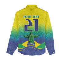 Custom Brazil WC26 Future Champions Women Casual Shirt Brasil Rumo Ao Hexa - Wonder Print Shop
