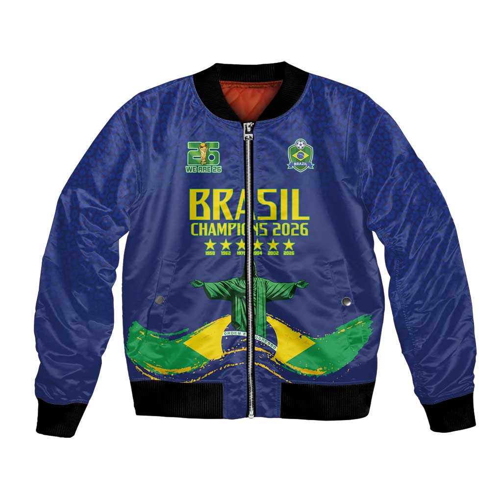 Custom Brazil WC26 Future Champions Bomber Jacket Selecao Canarinho Comeback Story - Wonder Print Shop