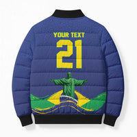 Custom Brazil WC26 Future Champions Bomber Puffer Jacket Selecao Canarinho Comeback Story - Wonder Print Shop