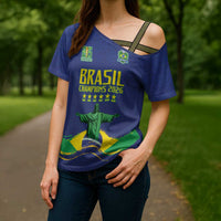 Custom Brazil WC26 Future Champions Cross Shoulder Shirt Selecao Canarinho Comeback Story - Wonder Print Shop