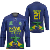 Custom Brazil WC26 Future Champions Hockey Jersey Selecao Canarinho Comeback Story - Wonder Print Shop