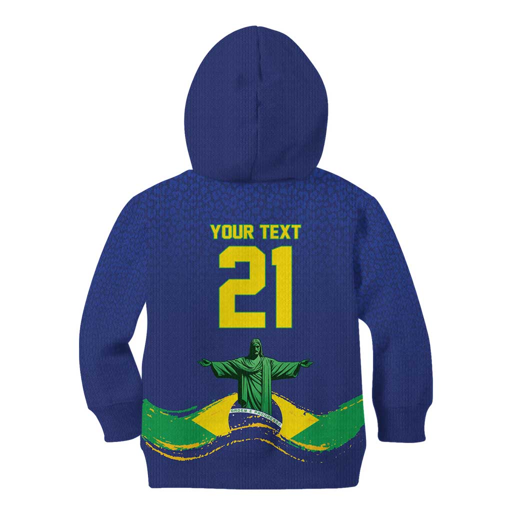 Custom Brazil WC26 Future Champions Kid Hoodie Selecao Canarinho Comeback Story - Wonder Print Shop