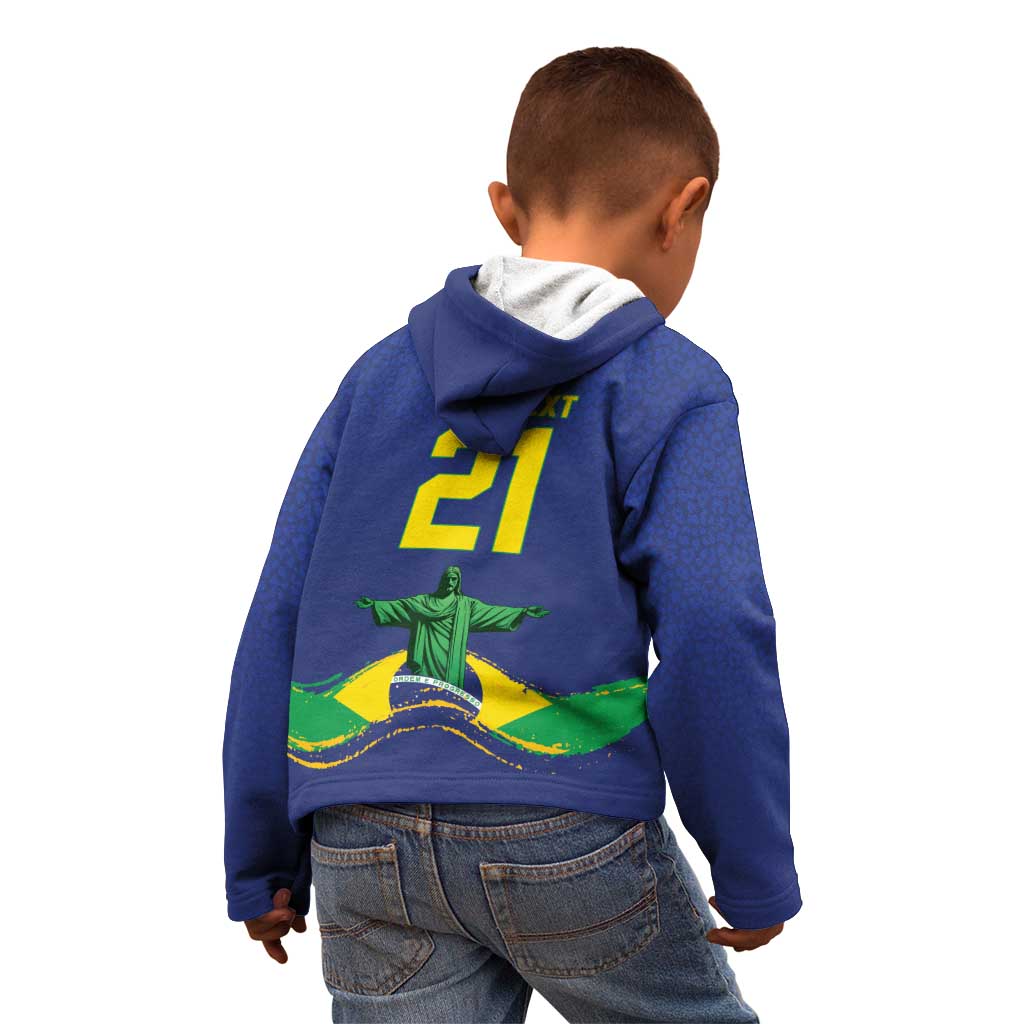 Custom Brazil WC26 Future Champions Kid Hoodie Selecao Canarinho Comeback Story - Wonder Print Shop