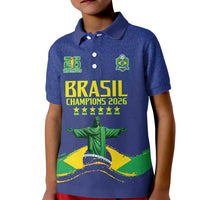 Custom Brazil WC26 Future Champions Kid Polo Shirt Selecao Canarinho Comeback Story - Wonder Print Shop