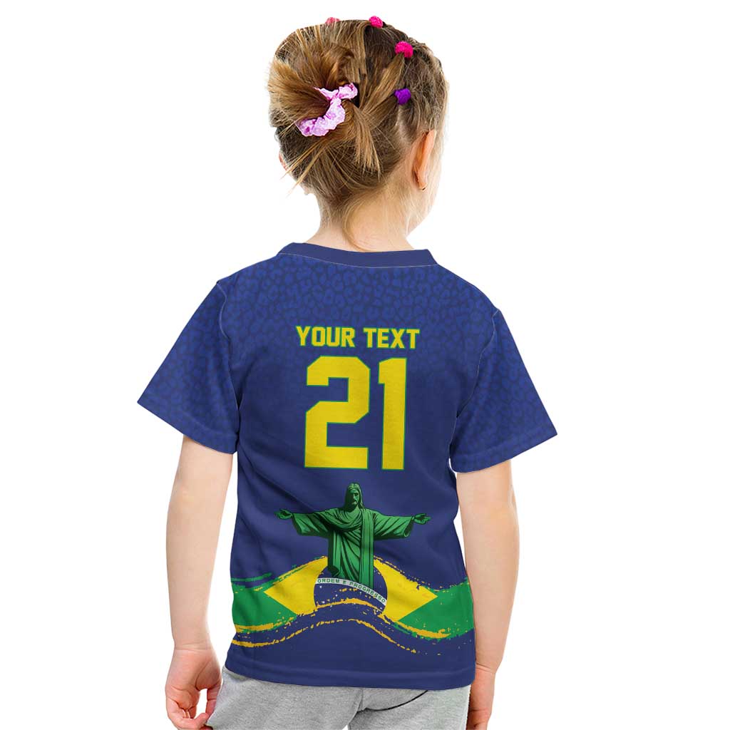 Custom Brazil WC26 Future Champions Kid T Shirt Selecao Canarinho Comeback Story - Wonder Print Shop