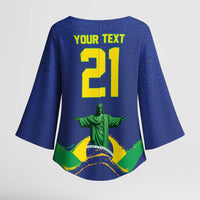 Custom Brazil WC26 Future Champions Kimono Sleeve Blouse Selecao Canarinho Comeback Story - Wonder Print Shop