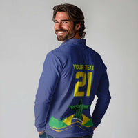 Custom Brazil WC26 Future Champions Long Sleeve Polo Shirt Selecao Canarinho Comeback Story - Wonder Print Shop