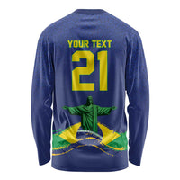 Custom Brazil WC26 Future Champions Long Sleeve Shirt Selecao Canarinho Comeback Story - Wonder Print Shop