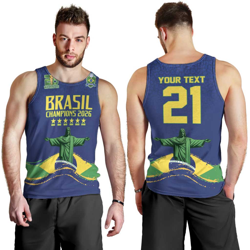 Custom Brazil WC26 Future Champions Men Tank Top Selecao Canarinho Comeback Story - Wonder Print Shop