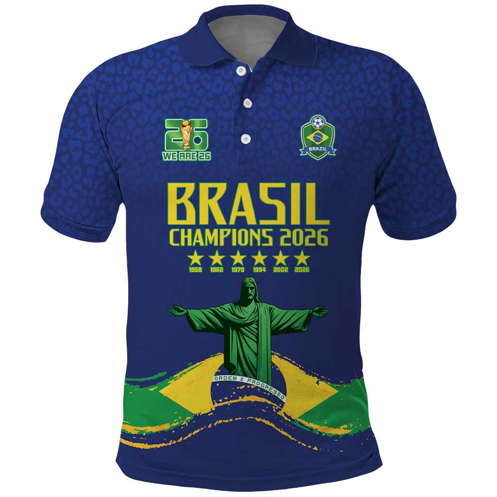 Custom Brazil WC26 Future Champions Polo Shirt Selecao Canarinho Comeback Story - Wonder Print Shop