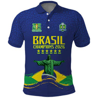 Custom Brazil WC26 Future Champions Polo Shirt Selecao Canarinho Comeback Story - Wonder Print Shop