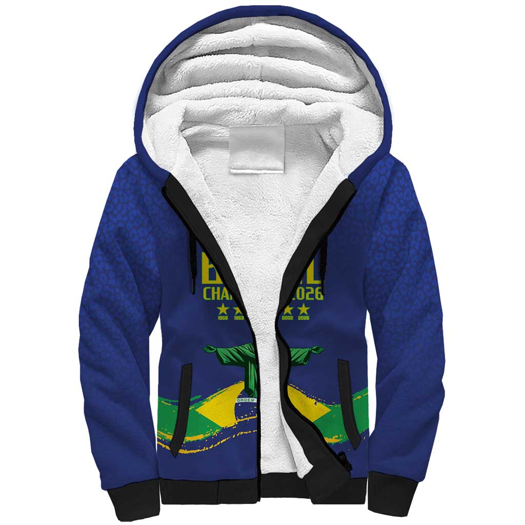 Custom Brazil WC26 Future Champions Sherpa Hoodie Selecao Canarinho Comeback Story - Wonder Print Shop