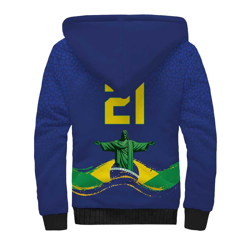 Custom Brazil WC26 Future Champions Sherpa Hoodie Selecao Canarinho Comeback Story - Wonder Print Shop