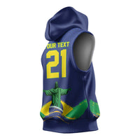 Custom Brazil WC26 Future Champions Sleeveless Hoodie Selecao Canarinho Comeback Story - Wonder Print Shop