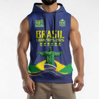 Custom Brazil WC26 Future Champions Sleeveless Hoodie Selecao Canarinho Comeback Story - Wonder Print Shop
