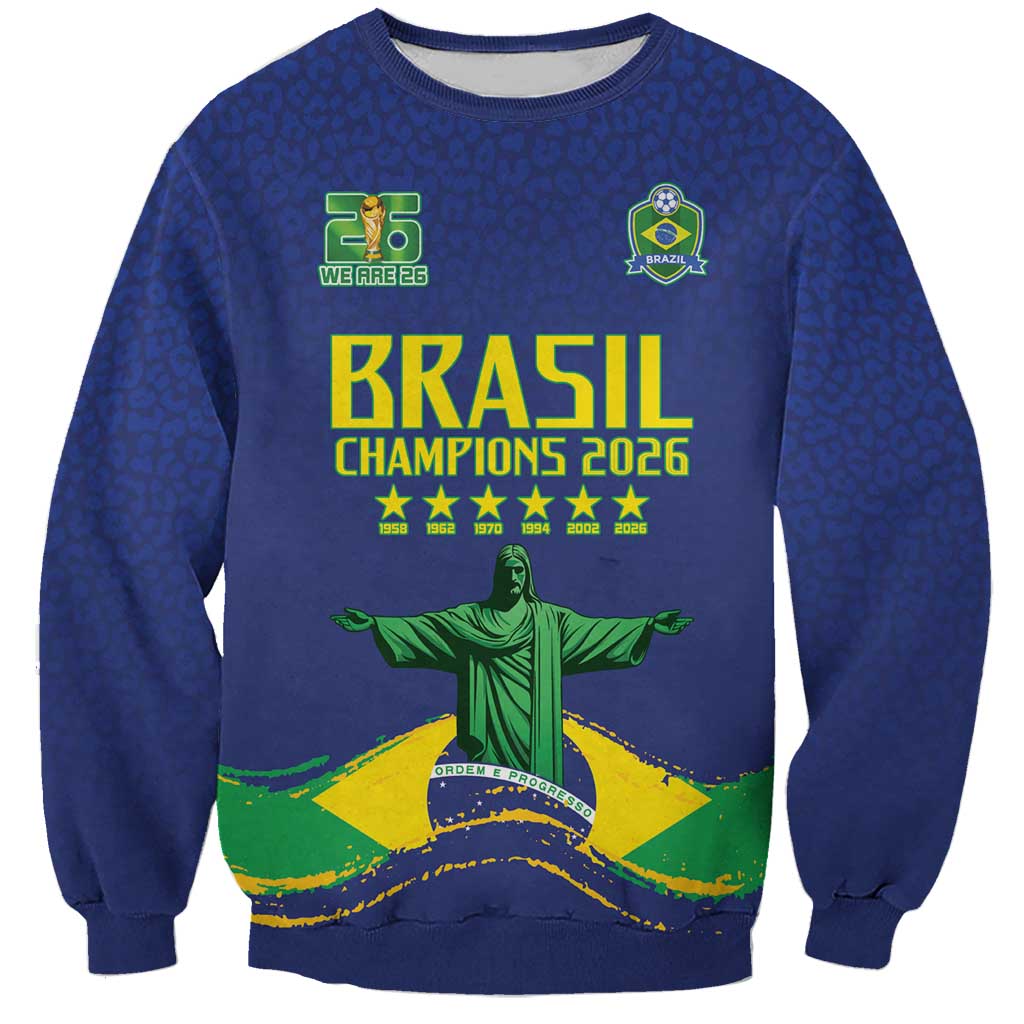 Custom Brazil WC26 Future Champions Sweatshirt Selecao Canarinho Comeback Story - Wonder Print Shop