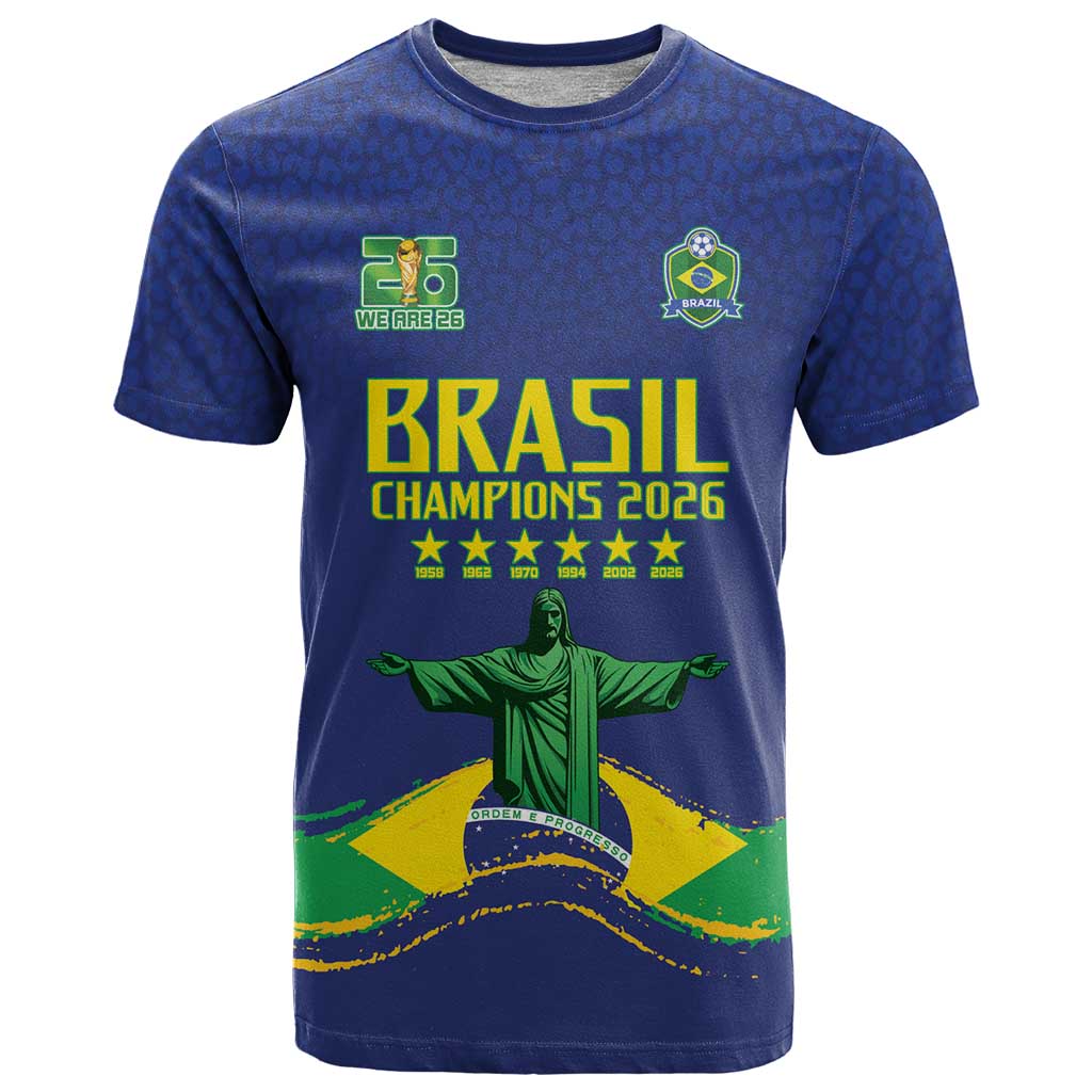 Custom Brazil WC26 Future Champions T Shirt Selecao Canarinho Comeback Story - Wonder Print Shop
