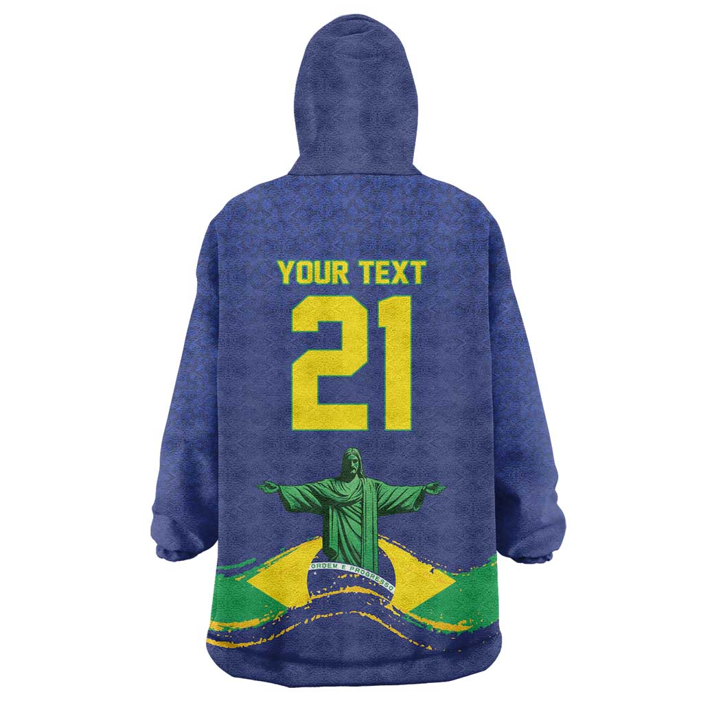 Custom Brazil WC26 Future Champions Wearable Blanket Hoodie Selecao Canarinho Comeback Story - Wonder Print Shop