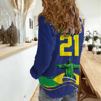Custom Brazil WC26 Future Champions Women Casual Shirt Selecao Canarinho Comeback Story - Wonder Print Shop