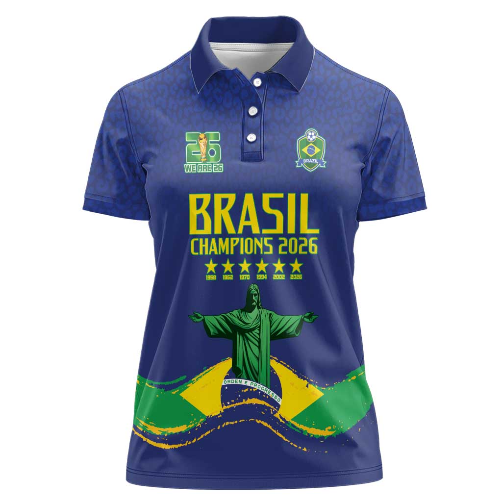 Custom Brazil WC26 Future Champions Women Polo Shirt Selecao Canarinho Comeback Story - Wonder Print Shop