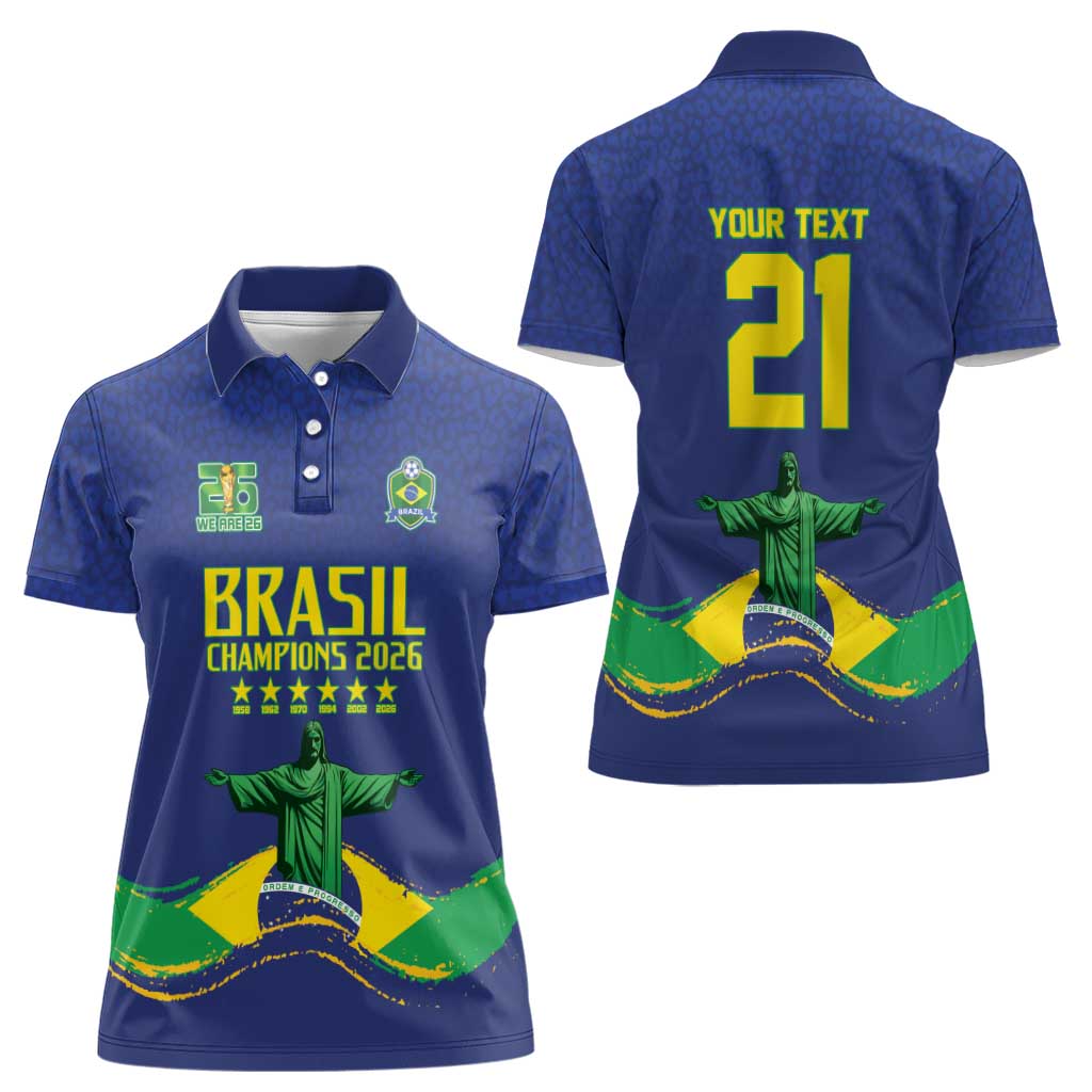 Custom Brazil WC26 Future Champions Women Polo Shirt Selecao Canarinho Comeback Story - Wonder Print Shop