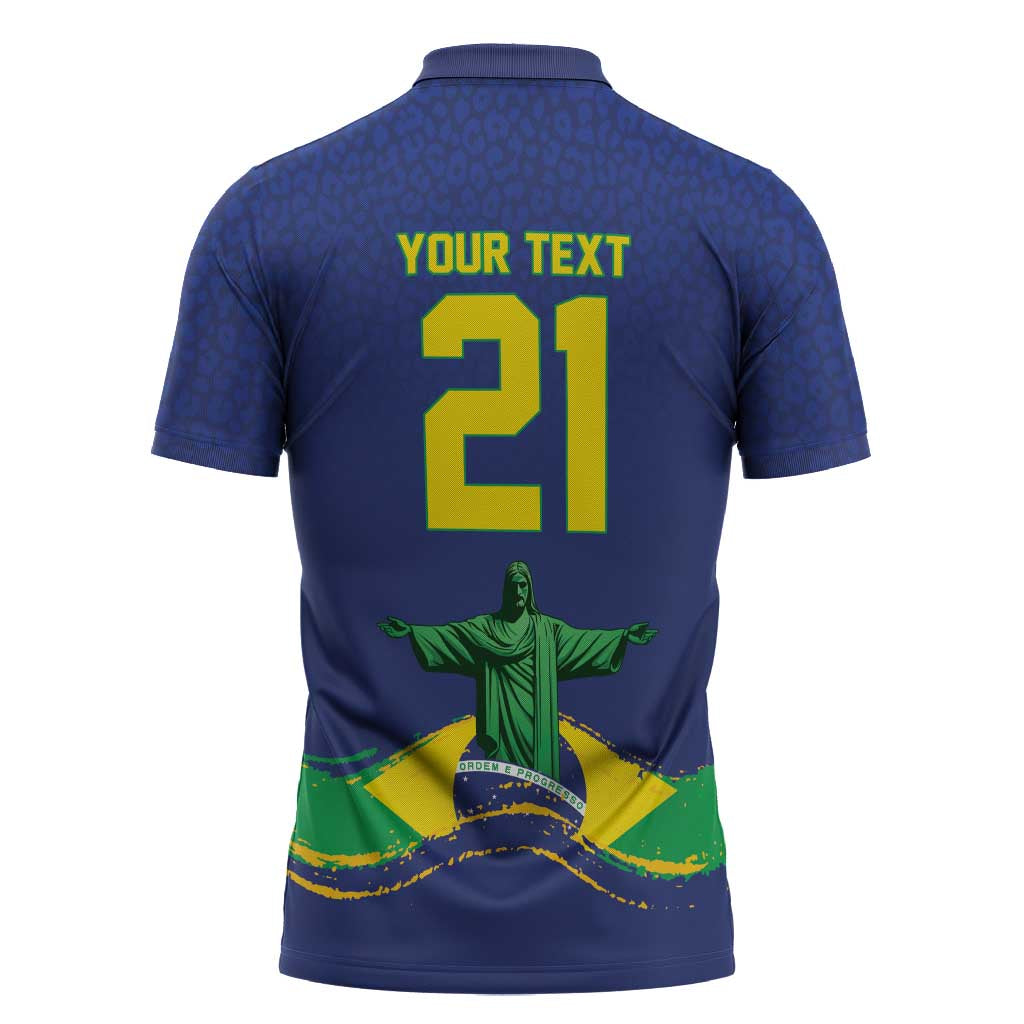 Custom Brazil WC26 Future Champions Zipper Polo Shirt Selecao Canarinho Comeback Story - Wonder Print Shop