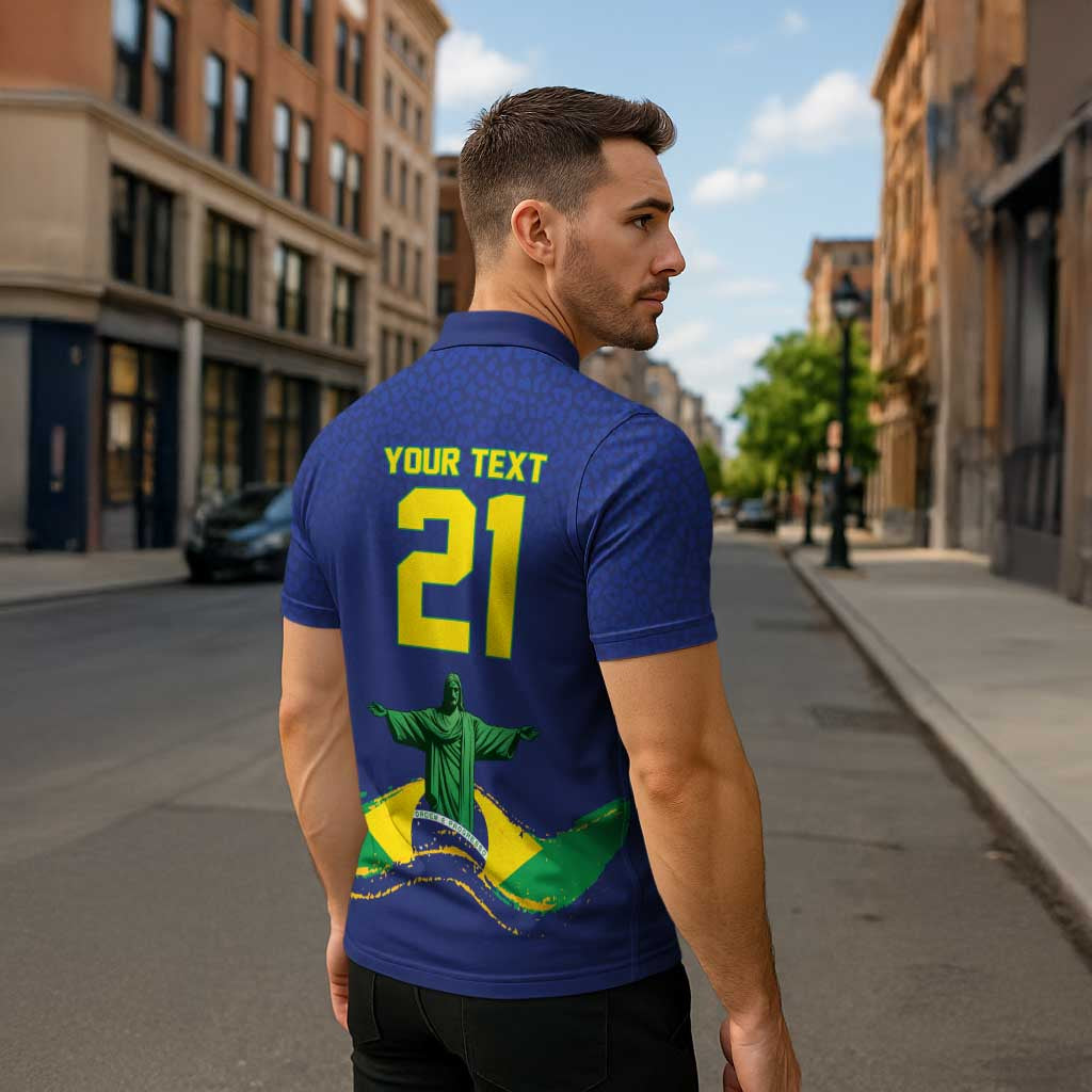 Custom Brazil WC26 Future Champions Zipper Polo Shirt Selecao Canarinho Comeback Story - Wonder Print Shop