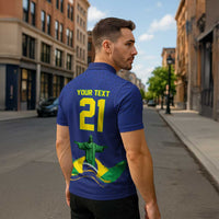 Custom Brazil WC26 Future Champions Zipper Polo Shirt Selecao Canarinho Comeback Story - Wonder Print Shop