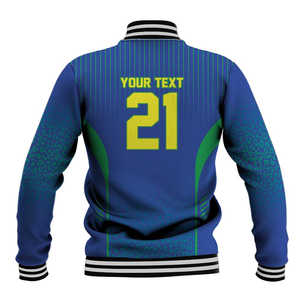 Custom Brazil World Football Legacy Baseball Jacket 5 Times History Champions Blue Version - Wonder Print Shop
