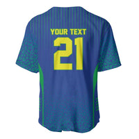 Custom Brazil World Football Legacy Baseball Jersey 5 Times History Champions Blue Version - Wonder Print Shop