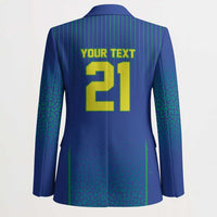 Custom Brazil World Football Legacy Blazer 5 Times History Champions Blue Version - Wonder Print Shop