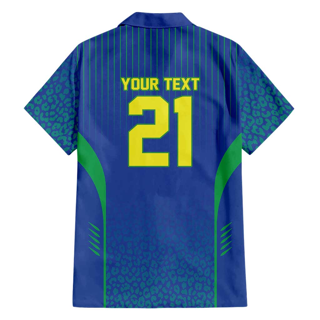 Custom Brazil World Football Legacy Hawaiian Shirt 5 Times History Champions Blue Version - Wonder Print Shop