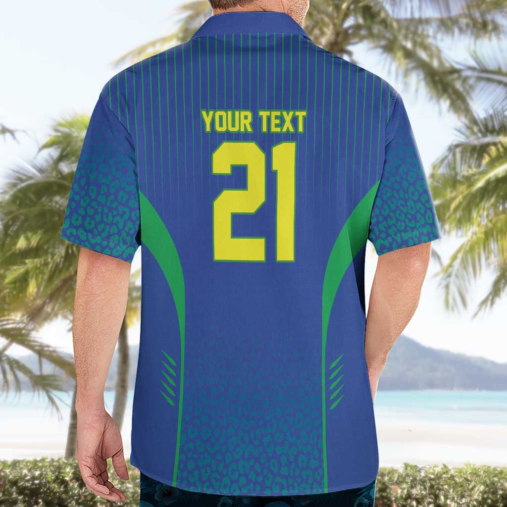 Custom Brazil World Football Legacy Hawaiian Shirt 5 Times History Champions Blue Version - Wonder Print Shop