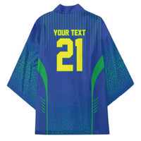 Custom Brazil World Football Legacy Kimono 5 Times History Champions Blue Version - Wonder Print Shop