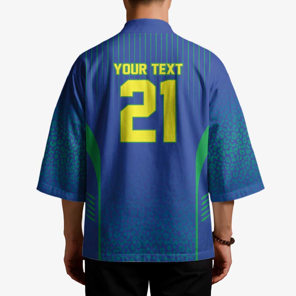 Custom Brazil World Football Legacy Kimono 5 Times History Champions Blue Version - Wonder Print Shop