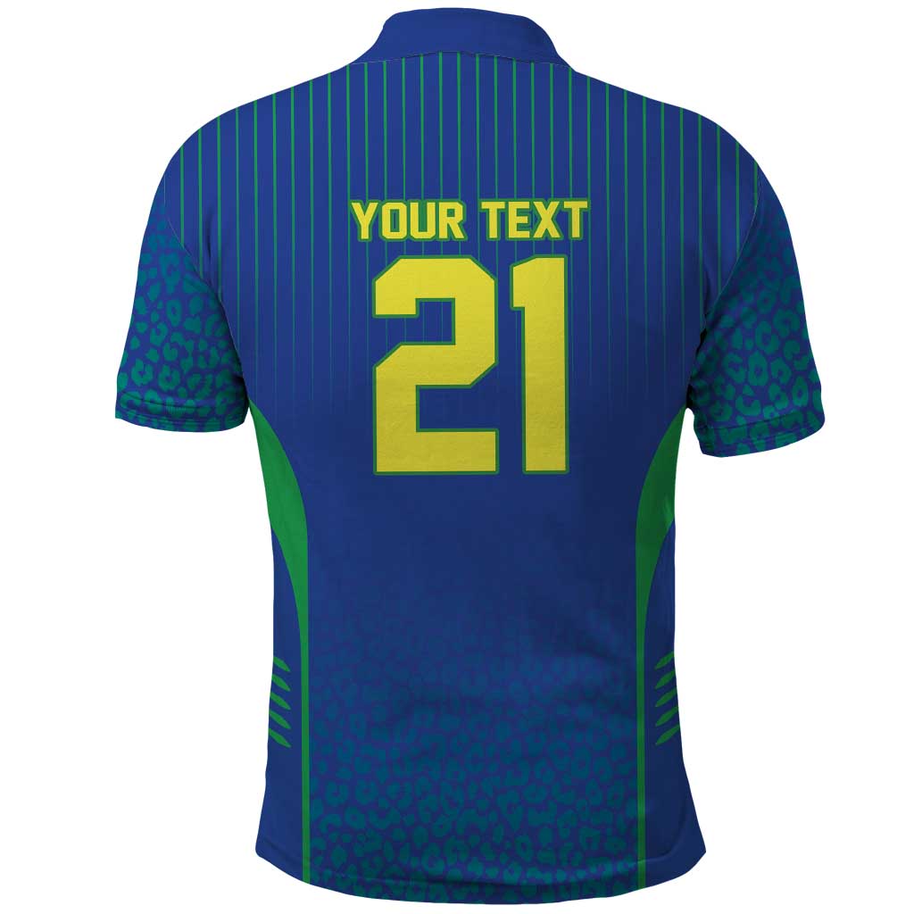 Custom Brazil World Football Legacy Polo Shirt 5 Times History Champions Blue Version - Wonder Print Shop