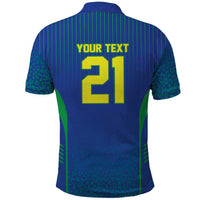 Custom Brazil World Football Legacy Polo Shirt 5 Times History Champions Blue Version - Wonder Print Shop