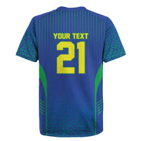 Custom Brazil World Football Legacy Rugby Jersey 5 Times History Champions Blue Version - Wonder Print Shop
