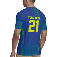 Custom Brazil World Football Legacy Rugby Jersey 5 Times History Champions Blue Version - Wonder Print Shop