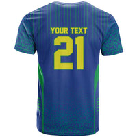 Custom Brazil World Football Legacy T Shirt 5 Times History Champions Blue Version - Wonder Print Shop