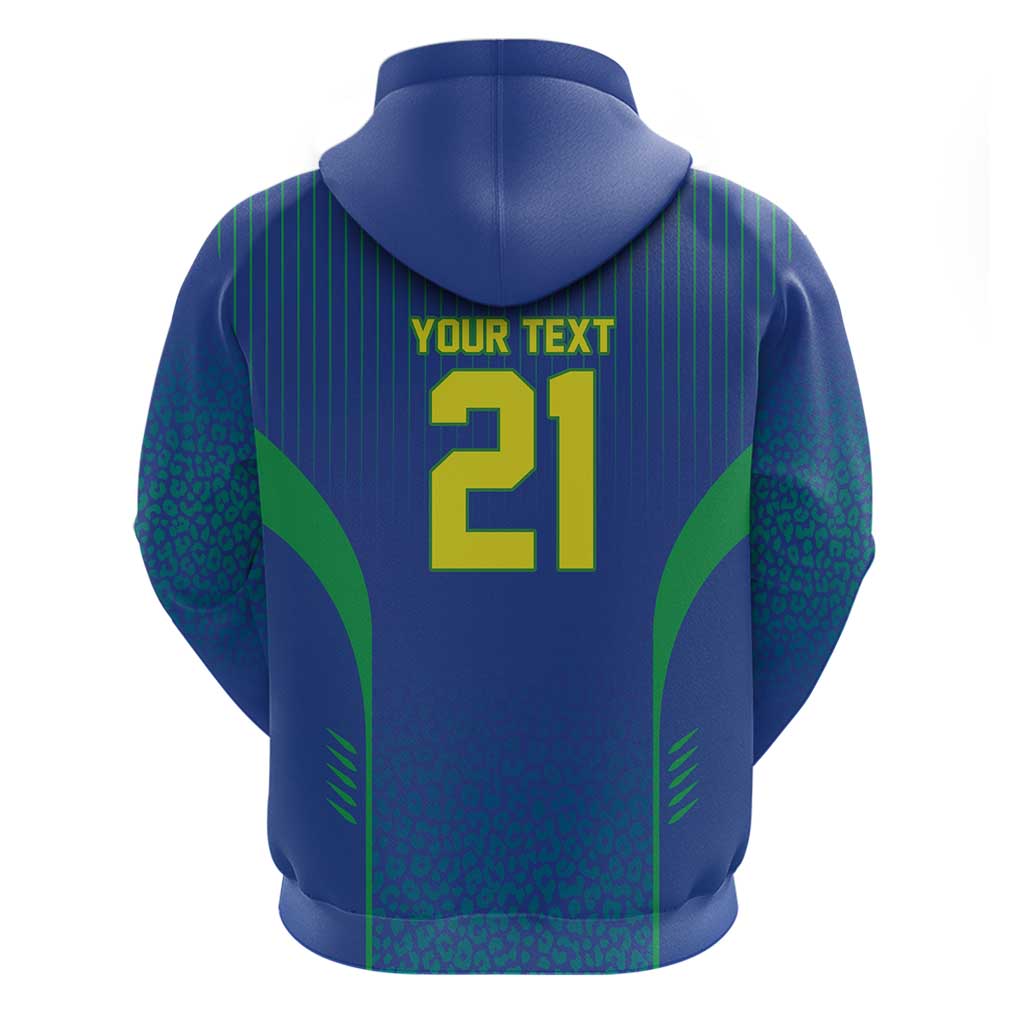 Custom Brazil World Football Legacy Zip Hoodie 5 Times History Champions Blue Version - Wonder Print Shop