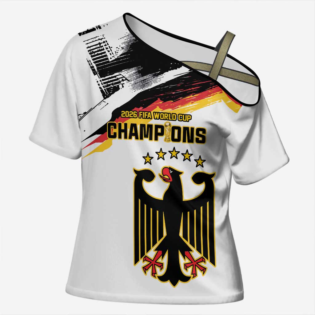 Custom Germany WC26 Future Champions Cross Shoulder Shirt Zusammen Geschichte Schreiben - Wonder Print Shop