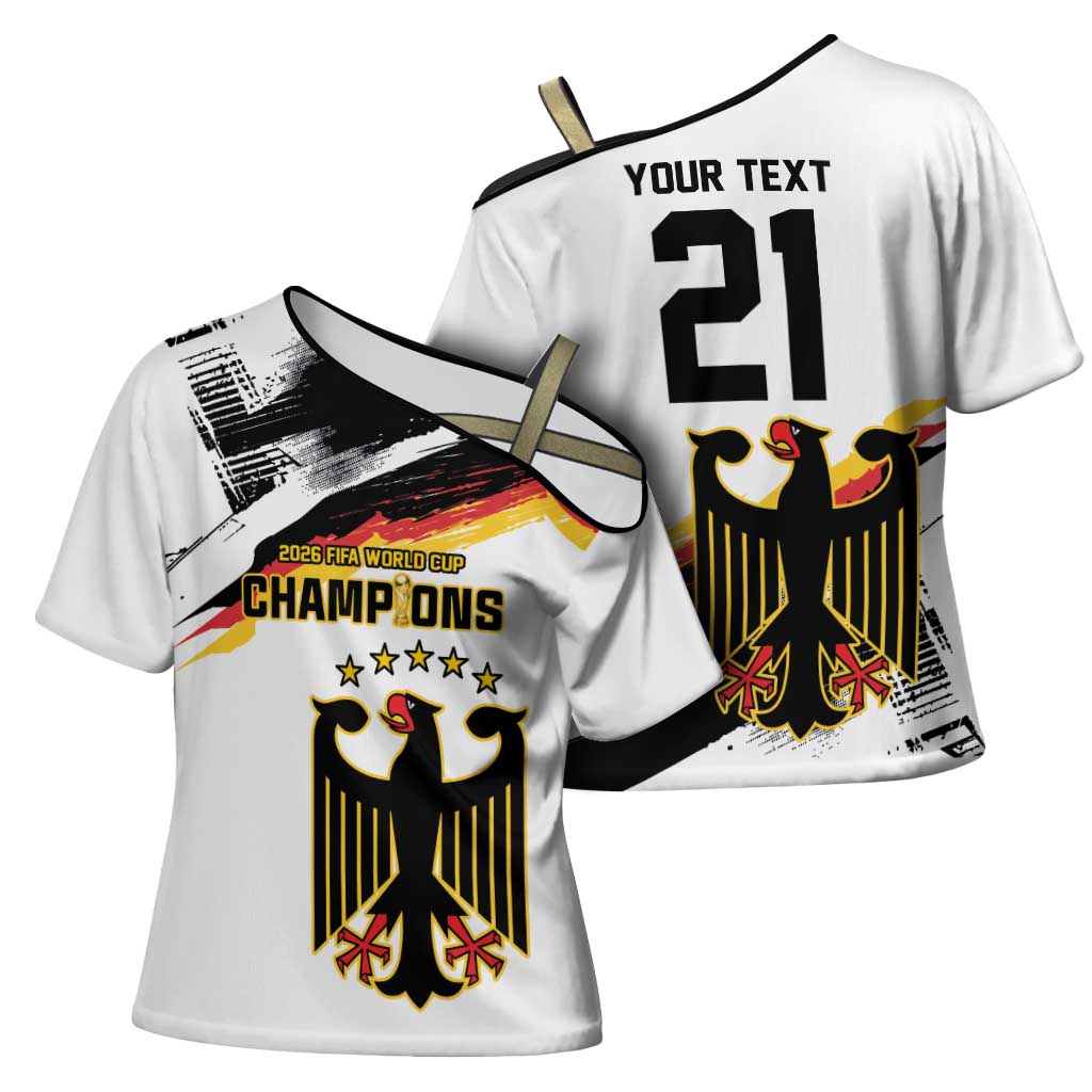 Custom Germany WC26 Future Champions Cross Shoulder Shirt Zusammen Geschichte Schreiben - Wonder Print Shop