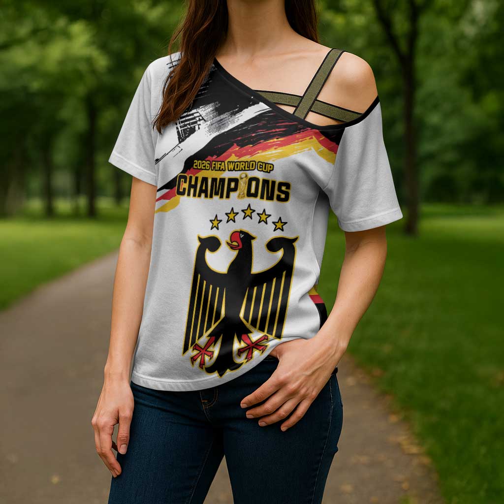 Custom Germany WC26 Future Champions Cross Shoulder Shirt Zusammen Geschichte Schreiben - Wonder Print Shop