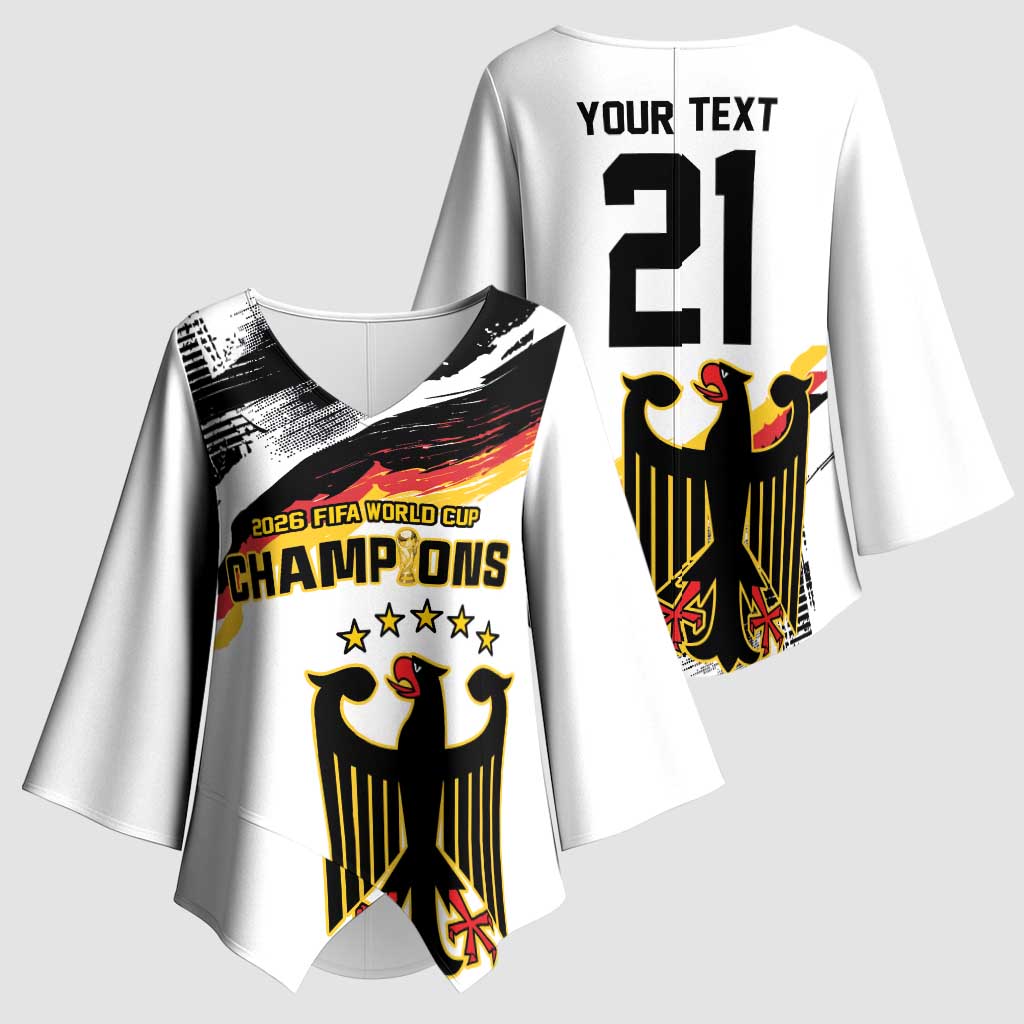 Custom Germany WC26 Future Champions Kimono Sleeve Blouse Zusammen Geschichte Schreiben - Wonder Print Shop
