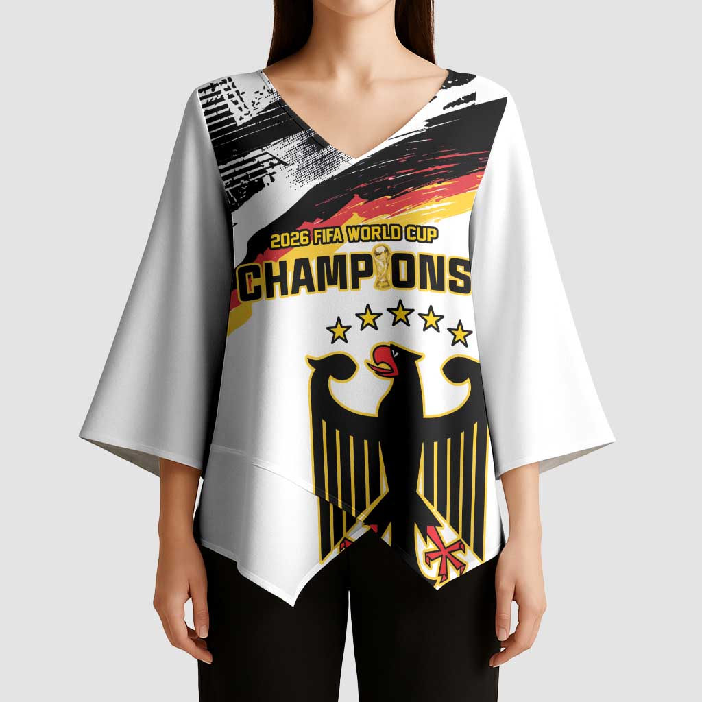 Custom Germany WC26 Future Champions Kimono Sleeve Blouse Zusammen Geschichte Schreiben - Wonder Print Shop