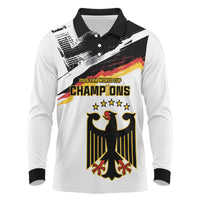 Custom Germany WC26 Future Champions Long Sleeve Polo Shirt Zusammen Geschichte Schreiben - Wonder Print Shop